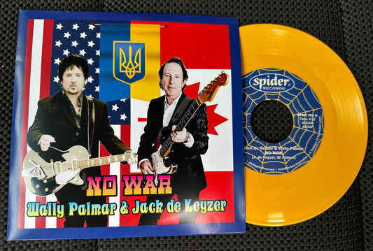 New Yellow Vinyl Record (45’) NO WAR Song